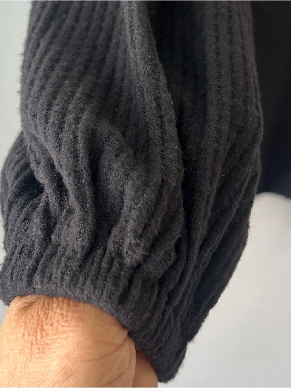 Lulu's Black Ribbed Square Neck Top - Picture 5 of 8